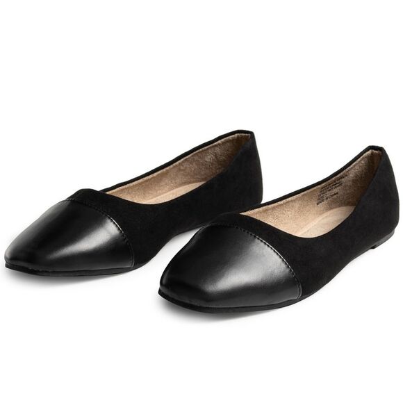 Alpine Swiss Tory Womens Square Toe Ballet Flats Cap Toe Slip On Comfort Shoes - Picture 6 of 7